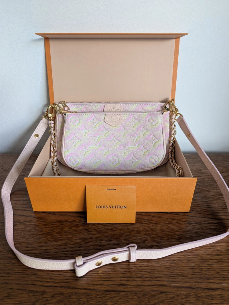 Louis Vuitton Multi Pochette Accessoires Summer Stardust Pink Empreinte BNWT