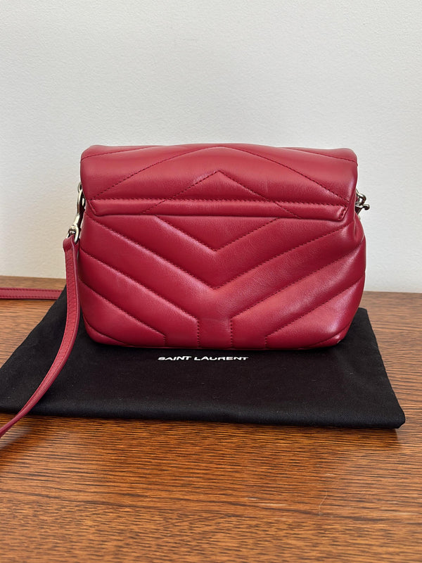 Toy Loulou Matelassé Leather - Red