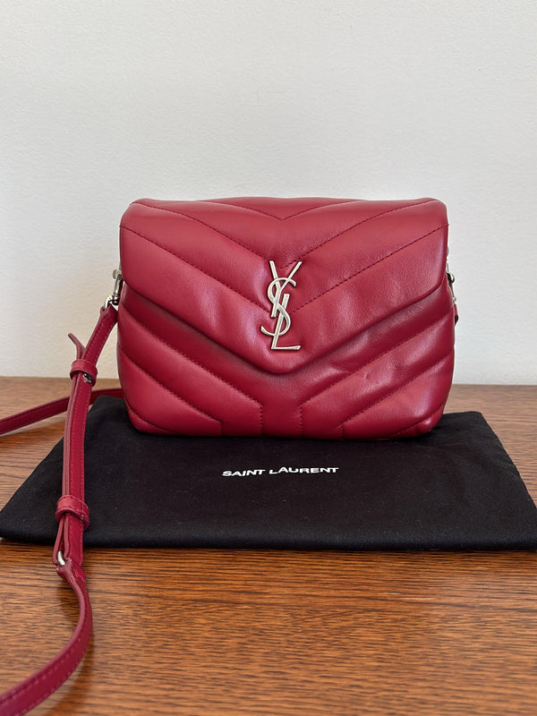 Toy Loulou Matelassé Leather - Red