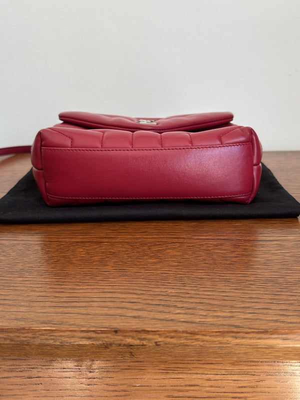 Toy Loulou Matelassé Leather - Red