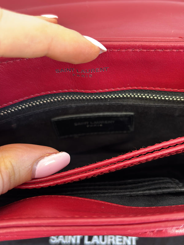Toy Loulou Matelassé Leather - Red