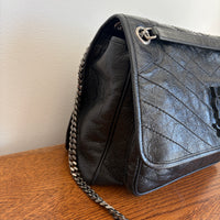Medium Niki Black Leather