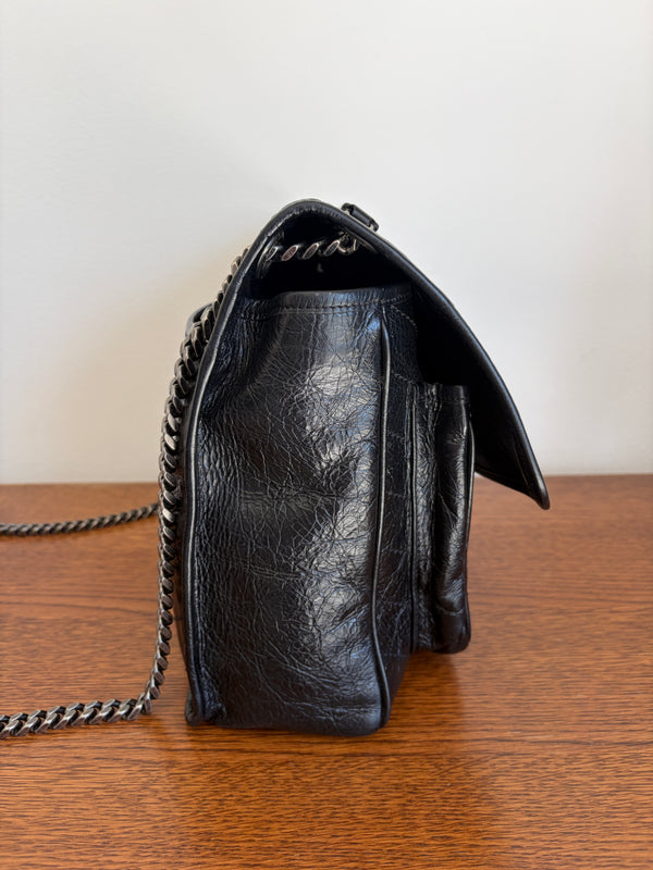 Medium Niki Black Leather
