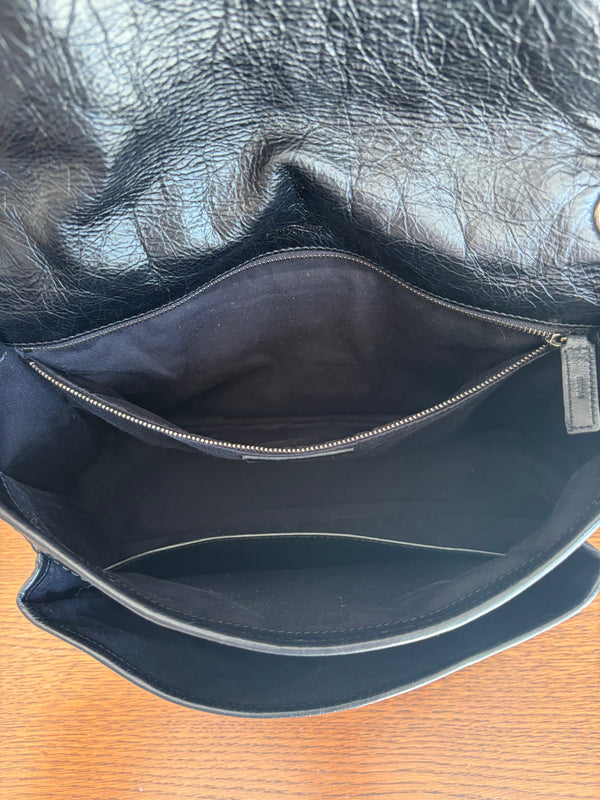 Medium Niki Black Leather