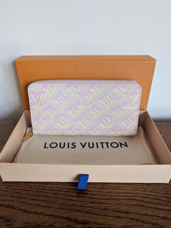 Louis Vuitton Zippy Wallet Summer Stardust Pink Monogram Empreinte BNWT