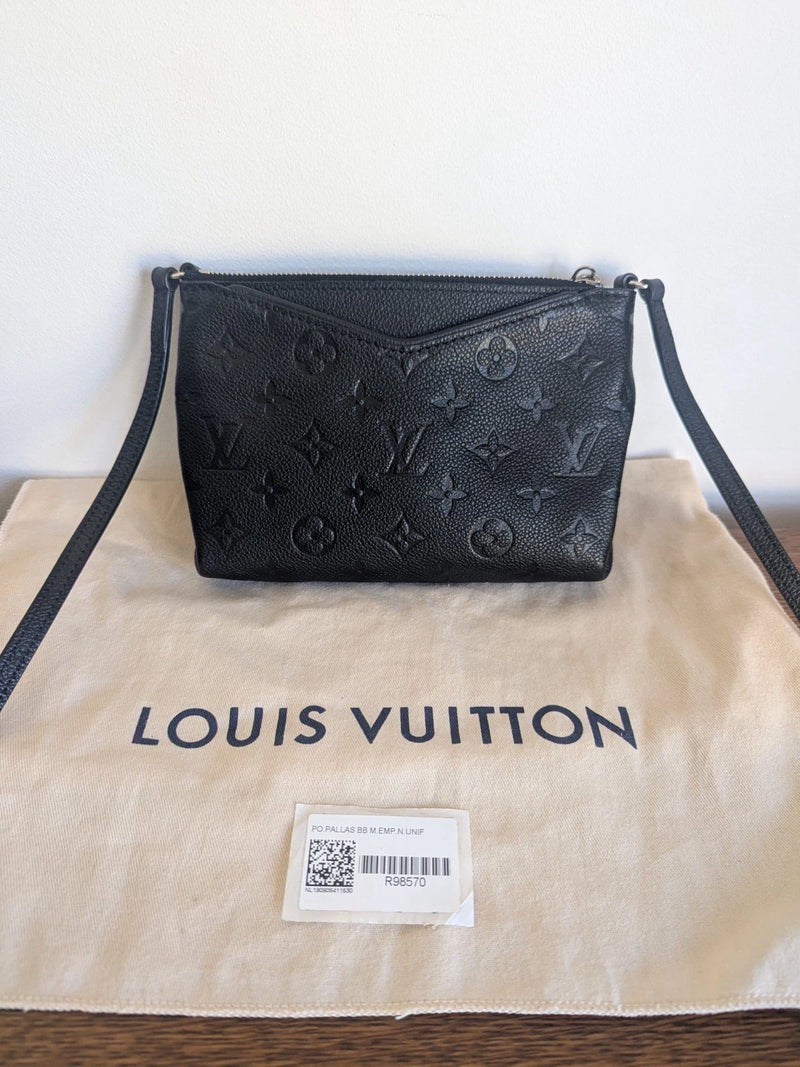 Louis Vuitton Pallas BB Monogram Empreinte Noir Black