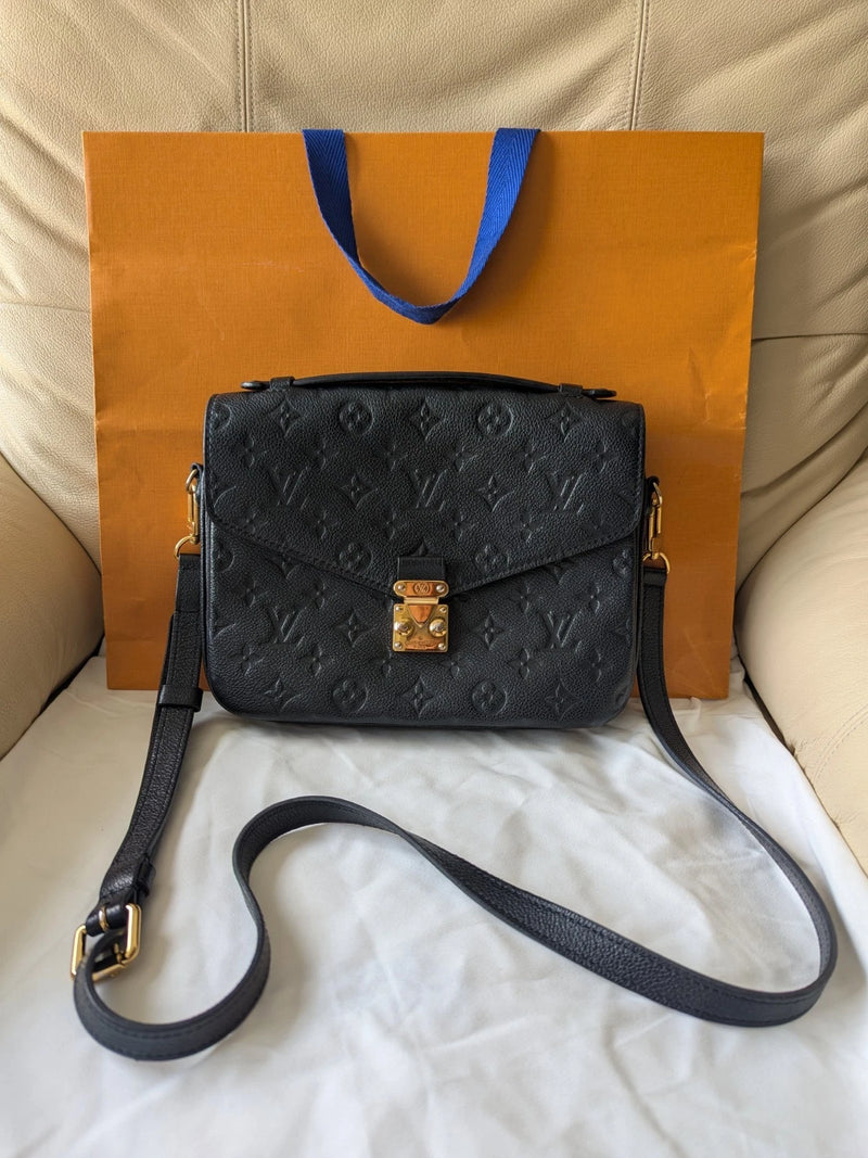 Louis Vuitton Pochette Metis Black Empreinte